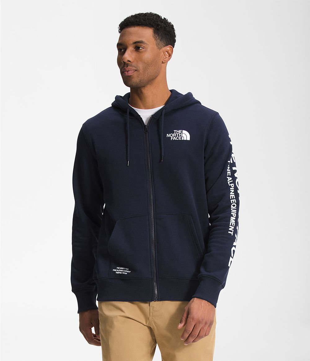 The North Face Brand Proud Full Zip Kapuzenpullover Herren - Navy CH-423ZCQR